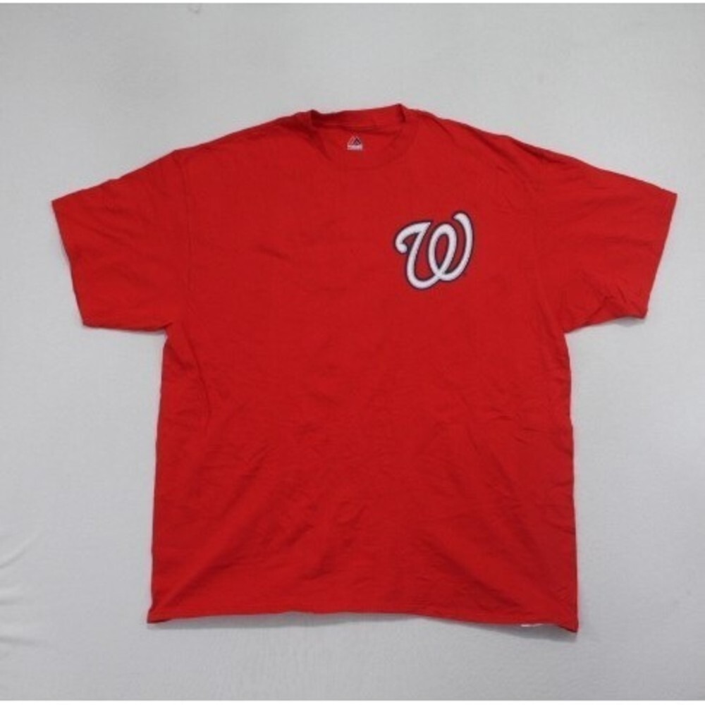 Majestic Washington Nationals Shirt Mens XXL Red Good Rendon 6 MLB Baseball